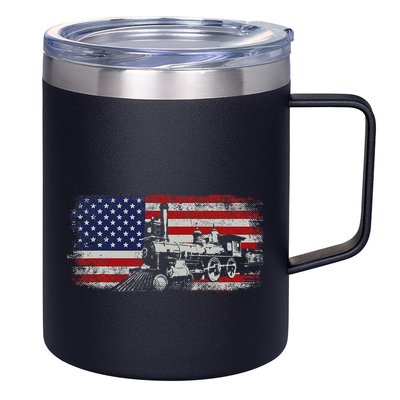 Steam Train Driver Trainspotting Locomotive 12oz Stainless Steel Coffee Mug