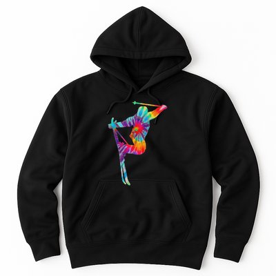 Ski Tie Dye Vintage Retro Skiing Skier Hoodie
