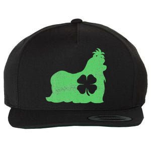 Shih Tzu Dog Gift St. Patrick's Day Shamrock Irish Saint Wool Snapback Cap