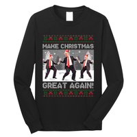 Santa Trump Dance Make Christmas Great Again Ugly Sweater Sweatshirt Long Sleeve Shirt