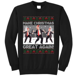 Santa Trump Dance Make Christmas Great Again Ugly Sweater Sweatshirt Sweatshirt