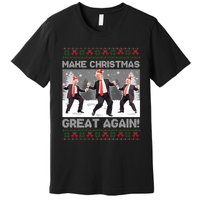 Santa Trump Dance Make Christmas Great Again Ugly Sweater Sweatshirt Premium T-Shirt