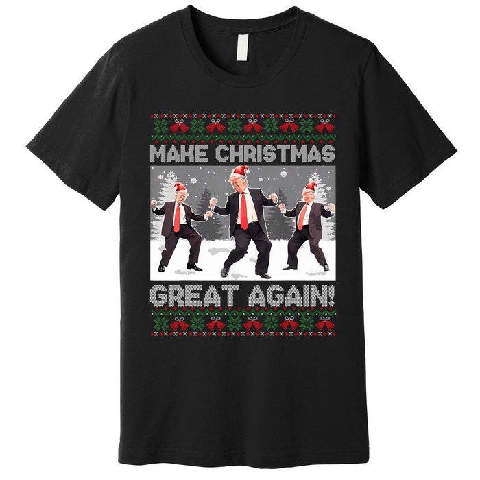 Santa Trump Dance Make Christmas Great Again Ugly Sweater Sweatshirt Premium T-Shirt