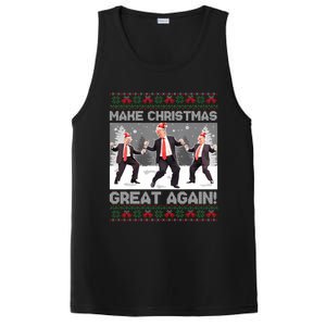 Santa Trump Dance Make Christmas Great Again Ugly Sweater Sweatshirt PosiCharge Competitor Tank