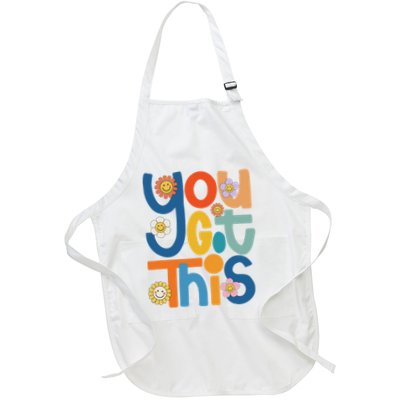 State Testing Day Motivational Teacher Groovy You Got This Full-Length Apron With Pockets