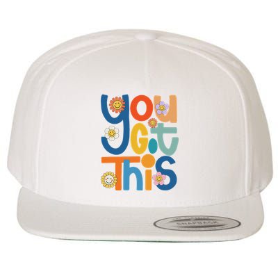 State Testing Day Motivational Teacher Groovy You Got This Wool Snapback Cap