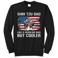 Shih Tzu Dad Like A Regular Dad But Cooler 4th Of July Sweatshirt