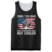 Shih Tzu Dad Like A Regular Dad But Cooler 4th Of July Mesh Reversible Basketball Jersey Tank