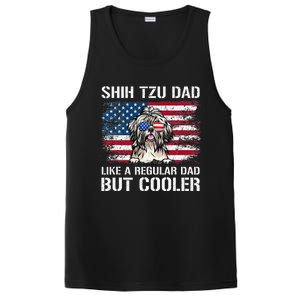 Shih Tzu Dad Like A Regular Dad But Cooler 4th Of July PosiCharge Competitor Tank