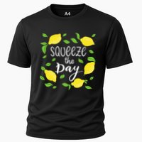 Squeeze The Day Lemons Quote Performance Shirt