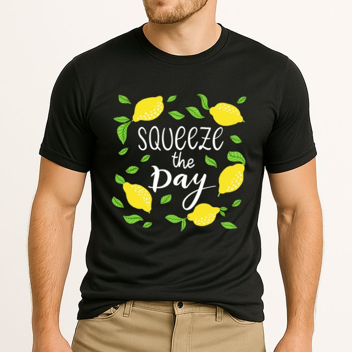 Squeeze The Day Lemons Quote Performance Shirt