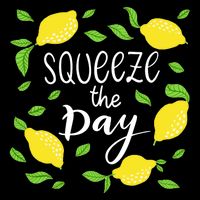 Squeeze The Day Lemons Quote Performance Shirt