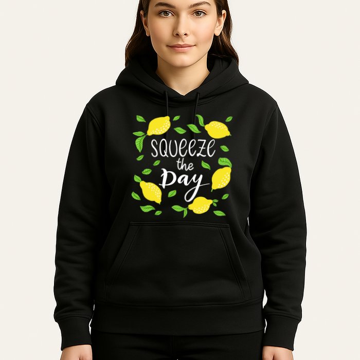 Squeeze The Day Lemons Quote Hoodie