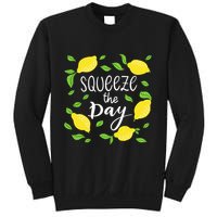 Squeeze The Day Lemons Quote Sweatshirt