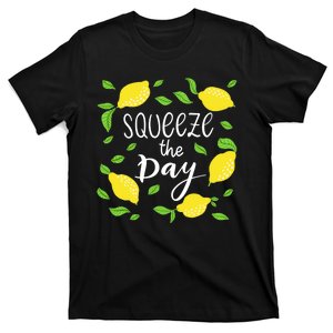 Squeeze The Day Lemons Quote T-Shirt