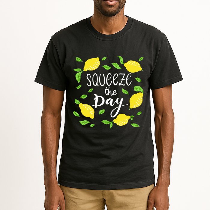 Squeeze The Day Lemons Quote Tall T-Shirt