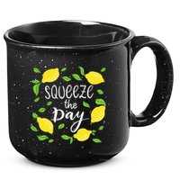 Squeeze The Day Lemons Quote 15oz Campfire Ceramic Mug