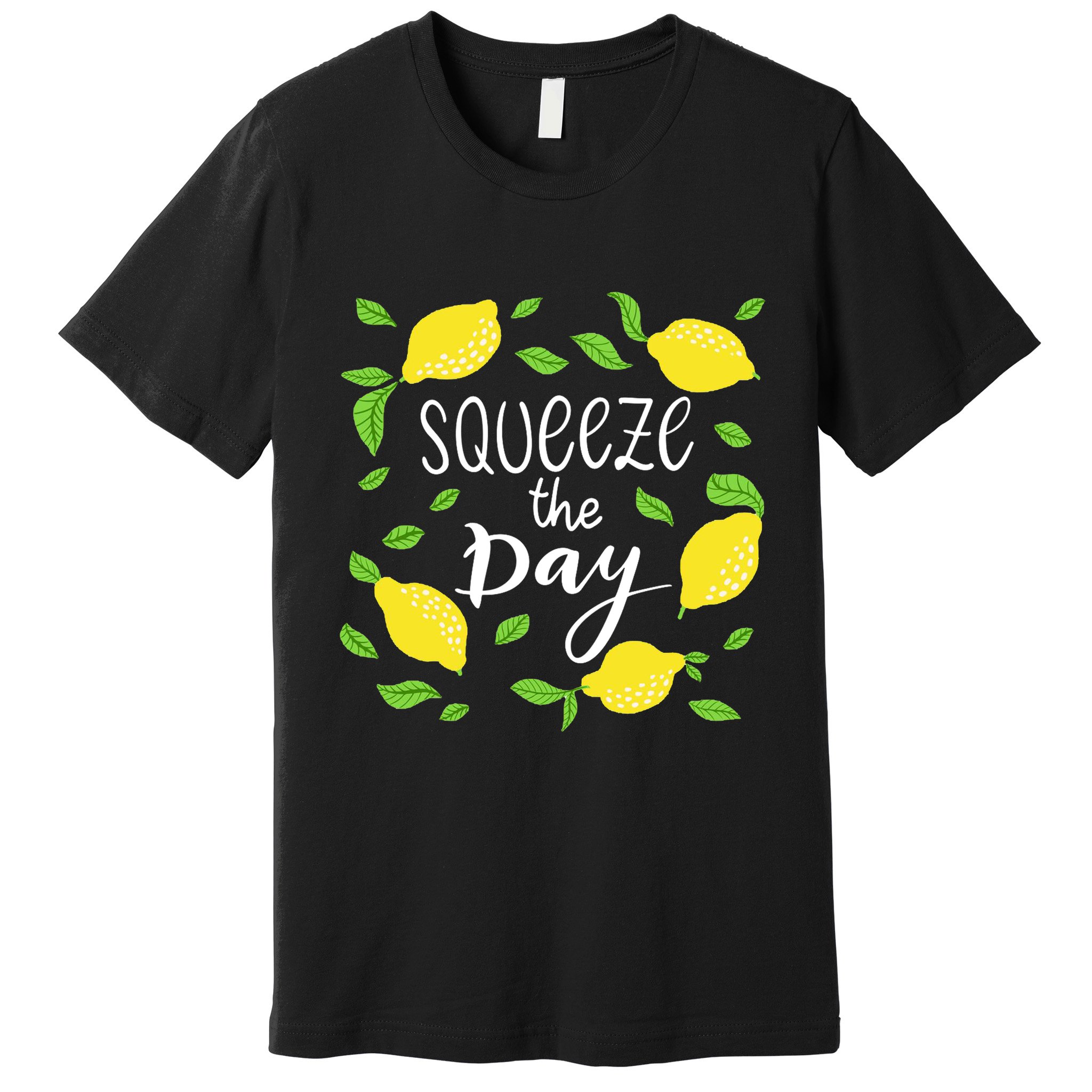 Squeeze The Day Lemons Quote Premium T-Shirt