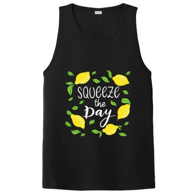 Squeeze The Day Lemons Quote PosiCharge Competitor Tank