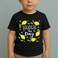 Squeeze The Day Lemons Quote Toddler T-Shirt