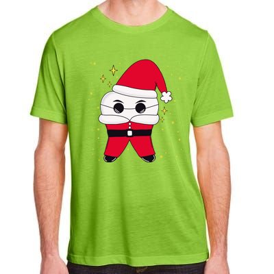 Santa Tooth Dentist Christmas Gift Adult ChromaSoft Performance T-Shirt