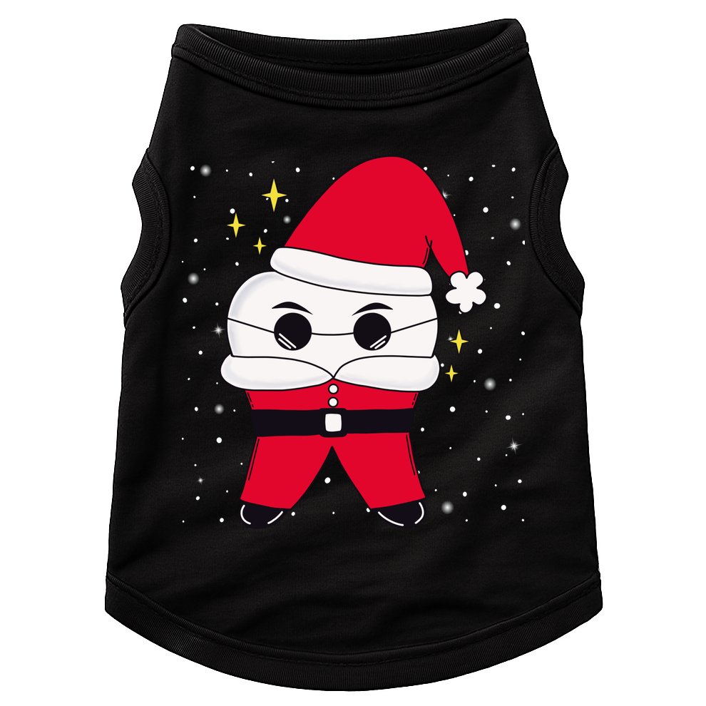 Santa Tooth Dentist Christmas Gift Doggie Tank