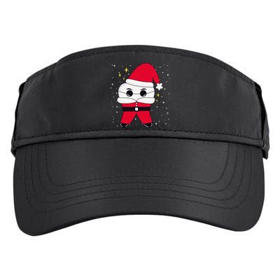 Santa Tooth Dentist Christmas Gift Adult Drive Performance Visor