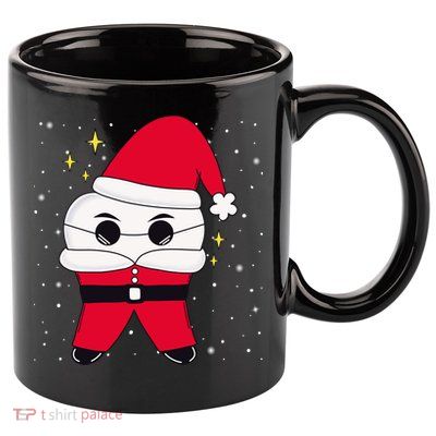 Santa Tooth Dentist Christmas Gift 11oz C Handle Ceramic Mug