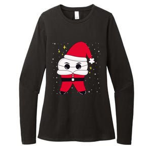 Santa Tooth Dentist Christmas Gift Womens CVC Long Sleeve Shirt