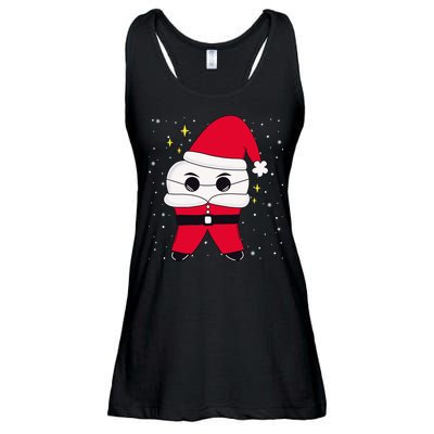 Santa Tooth Dentist Christmas Gift Ladies Essential Flowy Tank
