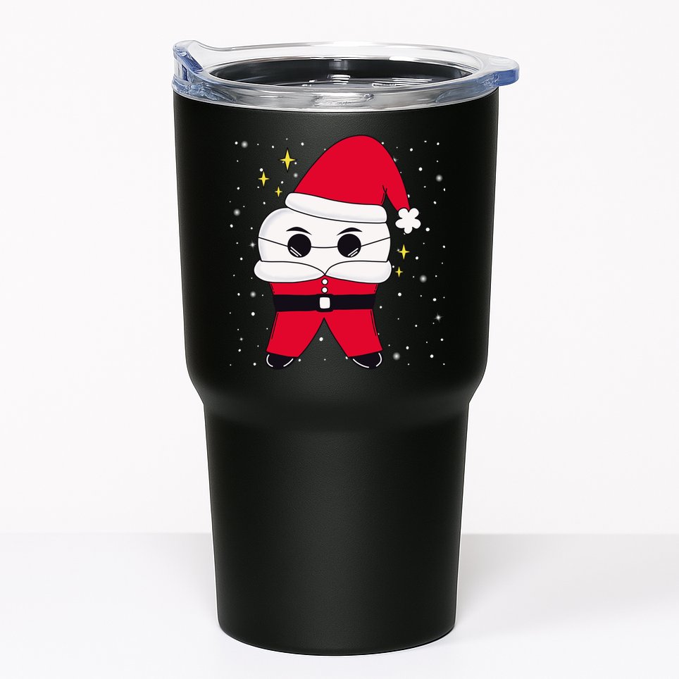 Santa Tooth Dentist Christmas Gift Tumbler