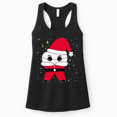 Santa Tooth Dentist Christmas Gift Womens Tank Top