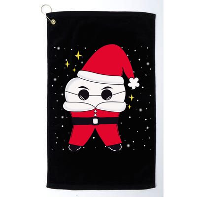 Santa Tooth Dentist Christmas Gift Golf Towel