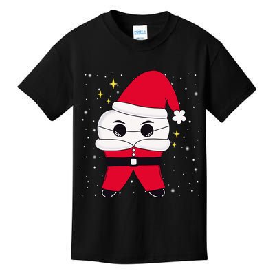 Santa Tooth Dentist Christmas Gift Kids T-Shirt