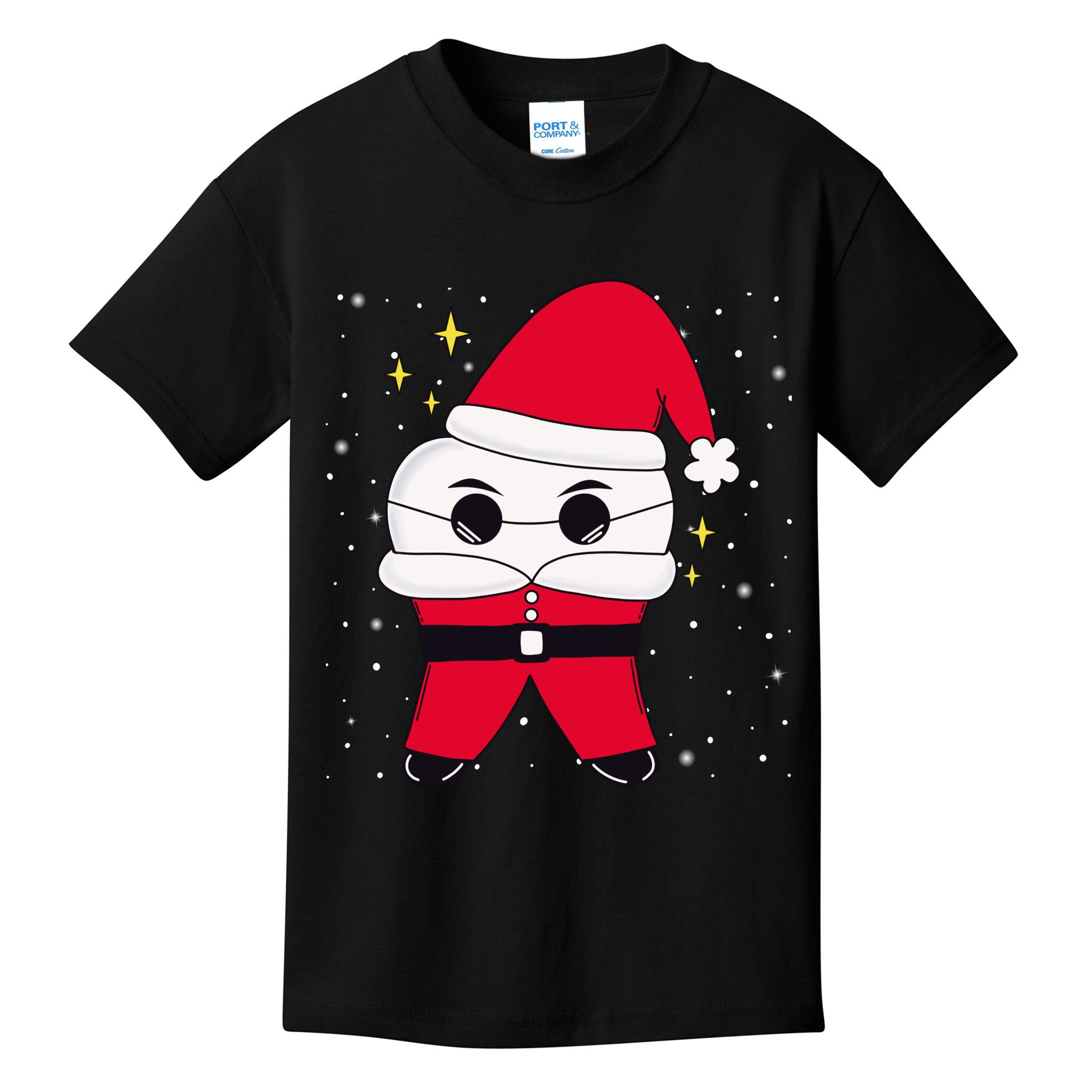 Santa Tooth Dentist Christmas Gift Kids T-Shirt