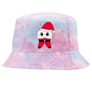 Santa Tooth Dentist Christmas Gift Tie-Dyed Bucket Hat