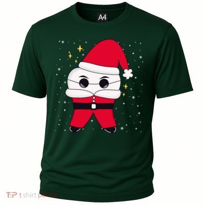 Santa Tooth Dentist Christmas Gift Performance Shirt