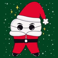 Santa Tooth Dentist Christmas Gift Cooling Performance Crew T-Shirt