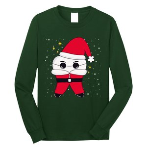 Santa Tooth Dentist Christmas Gift Long Sleeve Shirt