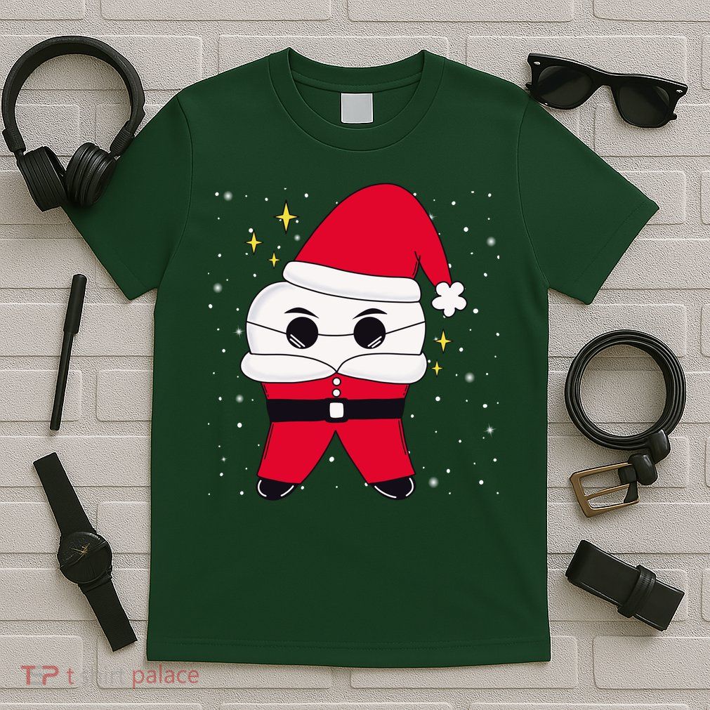 Santa Tooth Dentist Christmas Gift T-Shirt