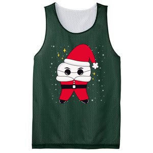 Santa Tooth Dentist Christmas Gift Mesh Reversible Basketball Jersey Tank