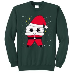 Santa Tooth Dentist Christmas Gift Tall Sweatshirt