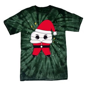 Santa Tooth Dentist Christmas Gift Tie-Dye T-Shirt