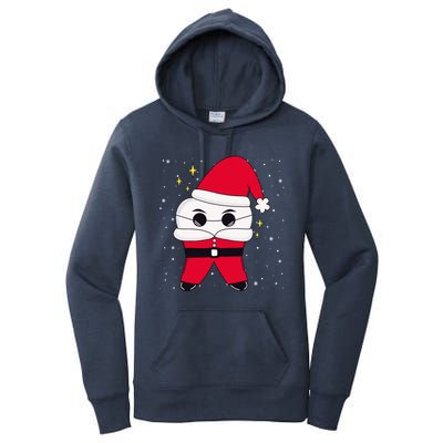 Santa Tooth Dentist Christmas Gift Women's Pullover Hoodie