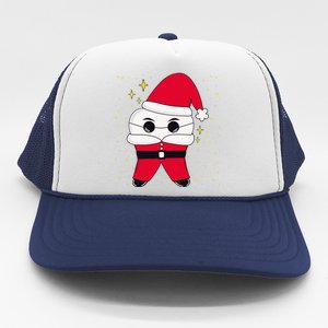 Santa Tooth Dentist Christmas Gift Trucker Hat