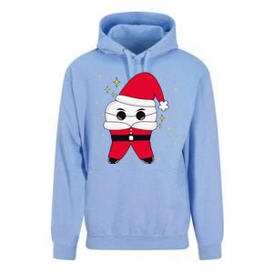 Santa Tooth Dentist Christmas Gift Unisex Surf Hoodie