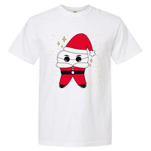 Santa Tooth Dentist Christmas Gift Garment-Dyed Heavyweight T-Shirt