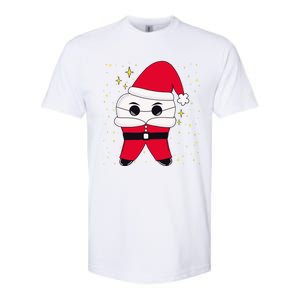 Santa Tooth Dentist Christmas Gift Softstyle CVC T-Shirt