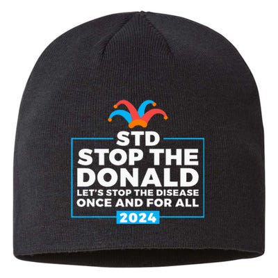 Stop The Donald Anti Trump Democrat Voter Sustainable Beanie