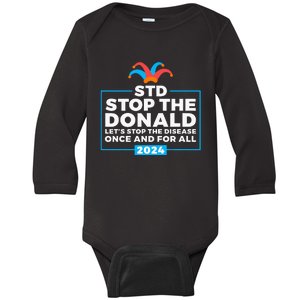 Stop The Donald Anti Trump Democrat Voter Baby Long Sleeve Bodysuit